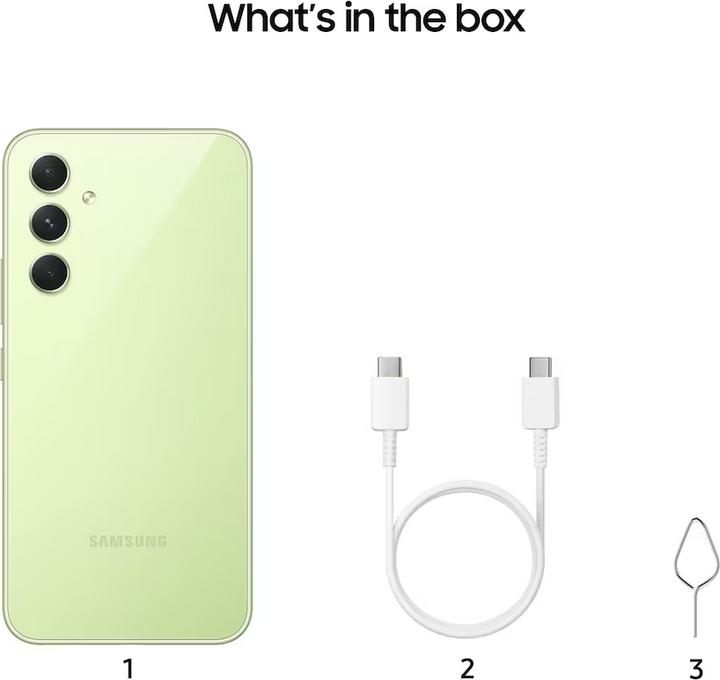 Image du produit Samsung Galaxy A54 5G (128 Go, Awesome Lime, 6.40", Double SIM, 50 Mpx, 5G)