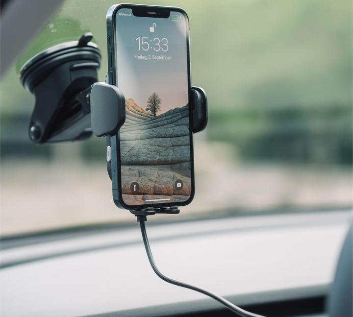 Image du produit Verbatim Chargeur de voiture Fast Qi Fast Wireless USB-C 15W FWC-01