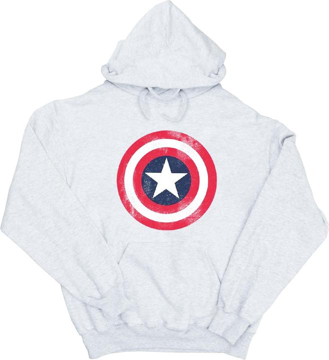 Captain America Distressed Schild Hoodie