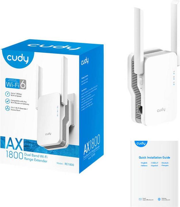Image du produit Cudy RE1800 (1201 Mbit/s, 574 Mbit/s)