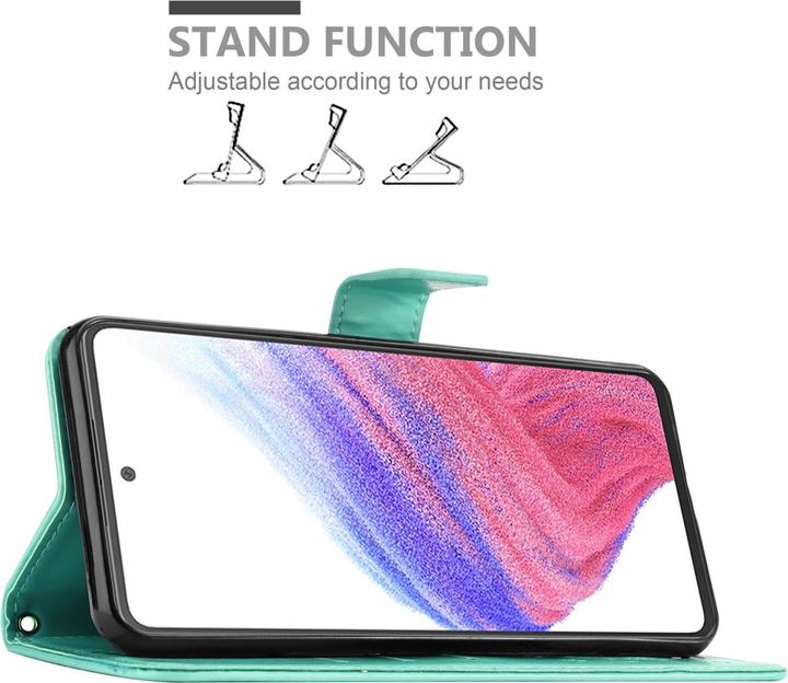 Actual product image Cadorabo Flower Book Case for Samsung Galaxy A53 5G (Samsung Galaxy A53 5G)