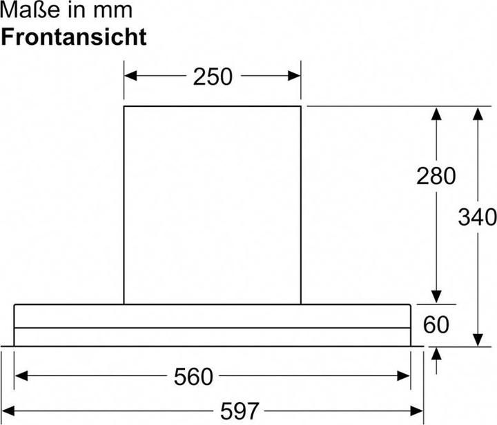 Produktbild Bosch Hausgeräte DBB67AM60 (Flachschirmhaube)