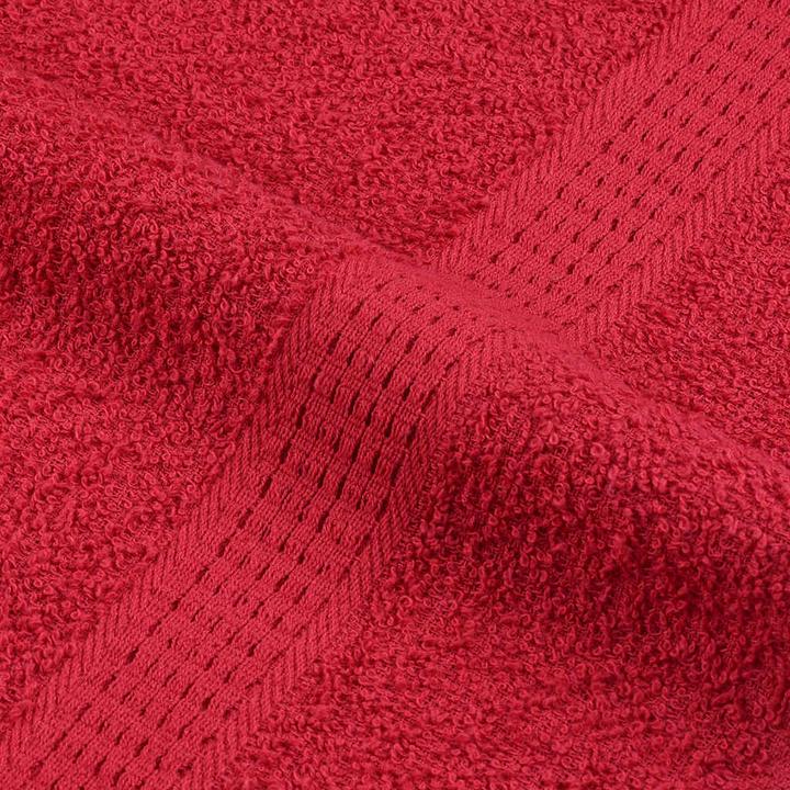 Actual product image VidaXL Towels 4 pcs. Red 100x200 cm 360 g/m² 100% cotton beach towel (100 x 200 cm)