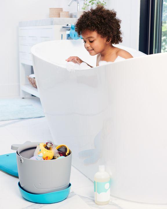 Image du produit Skiphop Seau de rangement Moby pour les jouets de bain