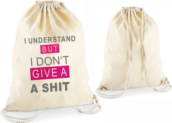 Produktbild 4you Design Statement-Tragebeutel I understand? I don't give a shit pink