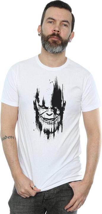 Image du produit Universal Textiles Mens Thanos Face Cotton T-Shirt (S)