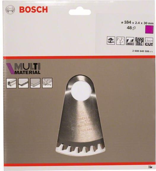 Produktbild Bosch Professional Zubehör PRO Multi Material Kreissägeblatt, 184 x 2,4 x 30 mm