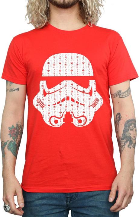 Produktbild Star Wars Christmas Stormtrooper Helmet TShirt (3XL)