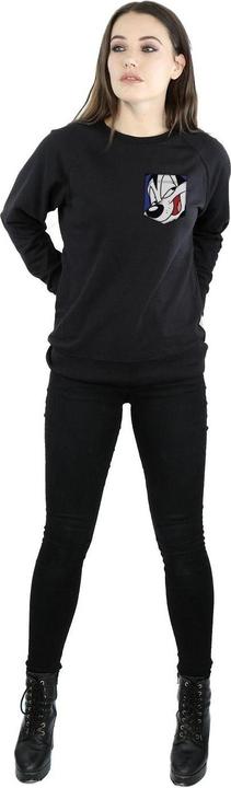 Immagine prodotto Looney Tunes Pepe Le Pew Face Faux Pocket Felpa Donna (XXL)