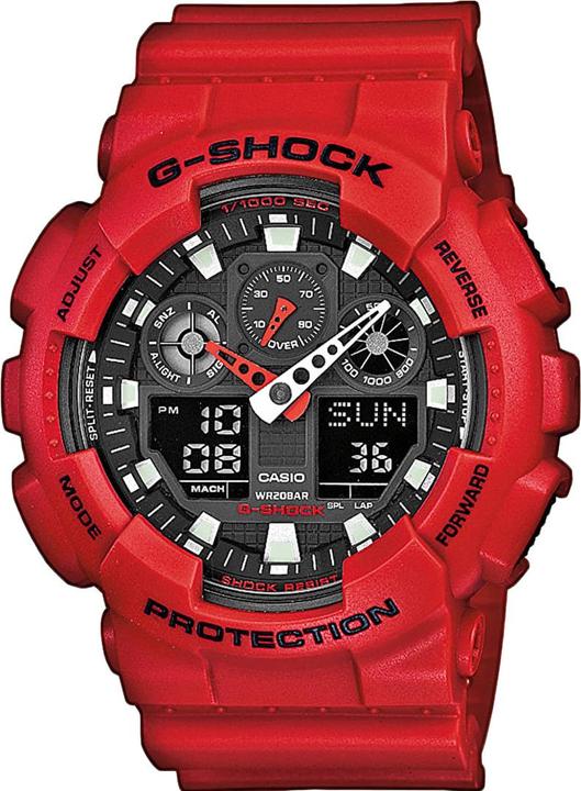 Casio Ga-100b-4aer (Digitaluhr, Analoguhr, Chronograph, 51 mm)