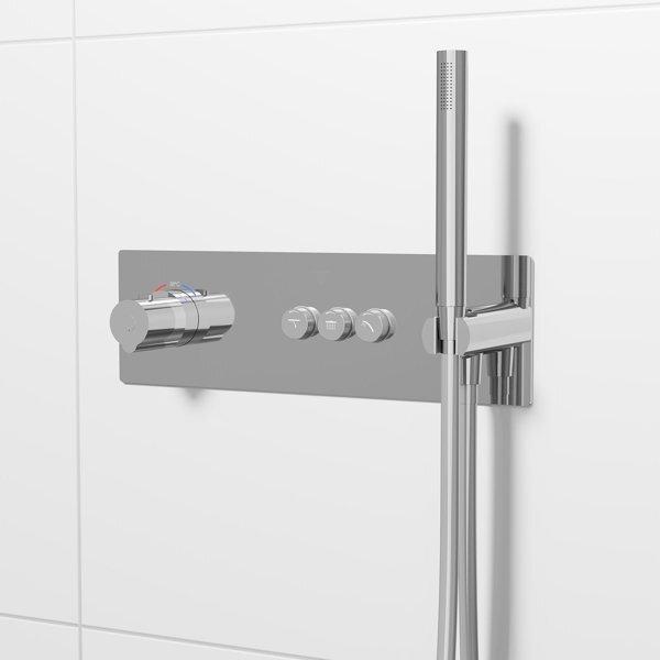 Produktbild Steinberg Serie 390 Dusch-/Wannenarmatur, Unterputz-Thermostat, inkl. Stabhandbrause, Brauseschlauch