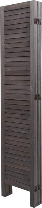 Image du produit Mendler Paravent HWC-G30, Cloison de séparation visuelle, Shabby-Look 170x200cm - gris-brun