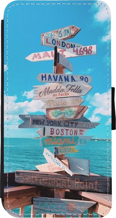 Image du produit PhoneLook Coque Wallet noir Cool Cities Directions (Apple iPhone 11)