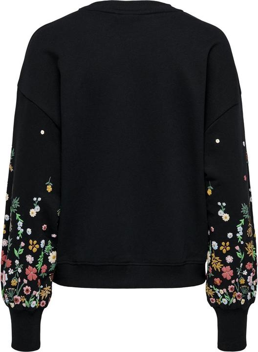 Produktbild Only Normal geschnitten Rundhals Gerippte Ärmelbündchen Tief angesetzte Schulter Sweatshirt Sweatshirt (S)