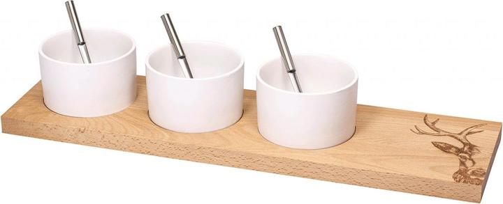 Actual product image Kadastar ApéroSet Hirsch Zoomgross, Buche, 50 x 14 x 2 cm
