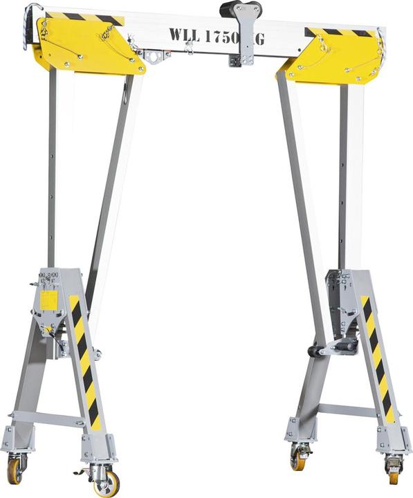 Image du produit Planeta Portique en aluminium RLPK, hauteur h.t. 1864 - 2464 mm, largeur 5000 mm.