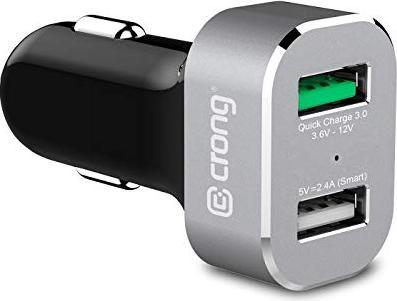 Actual product image Crong Power įkroviklis 2x USB-A 3 A (CRG-PWRC-USB30-ALU)