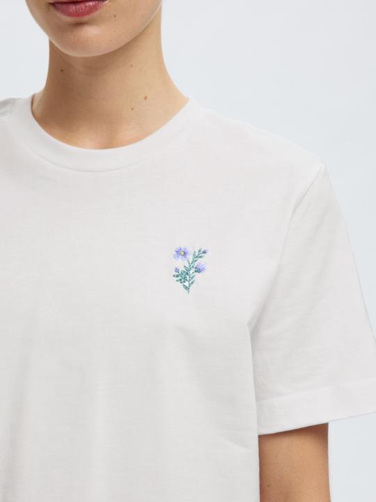 Produktbild Selected Femme Besticktes T-Shirt mit Rundhalsausschnitt (M)