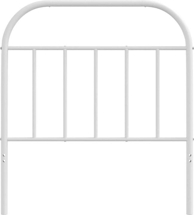 Image du produit VidaXL Kopfteil Metall Weiss 80 cm, Farbe: Weiss (85 x 3 x 100 cm)