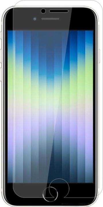 Actual product image Screenguard Apple iPhone SE 2022 Protective Glass Film Case Friendly Design (1 Piece, Apple iPhone SE (3rd Gen))