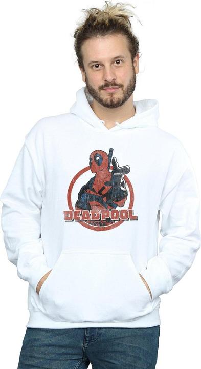 Actual product image Mens Deadpool Gun Finger Hoodie (XL)