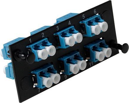 Actual product image Molex LC Duplex 12 Fiber adapter plate, Singlemode OS2
