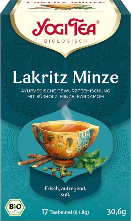 Immagine prodotto Yogi Tea V! Menta alla liquirizia (confezionata singolarmente) (30.60 g)