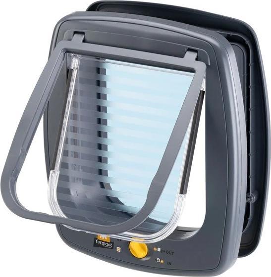 Image du produit Ferplast Swing 9 grey - Porte pour chien et chat - 26 2 x 10 2 x 31 2cm (Chatière manuelle)