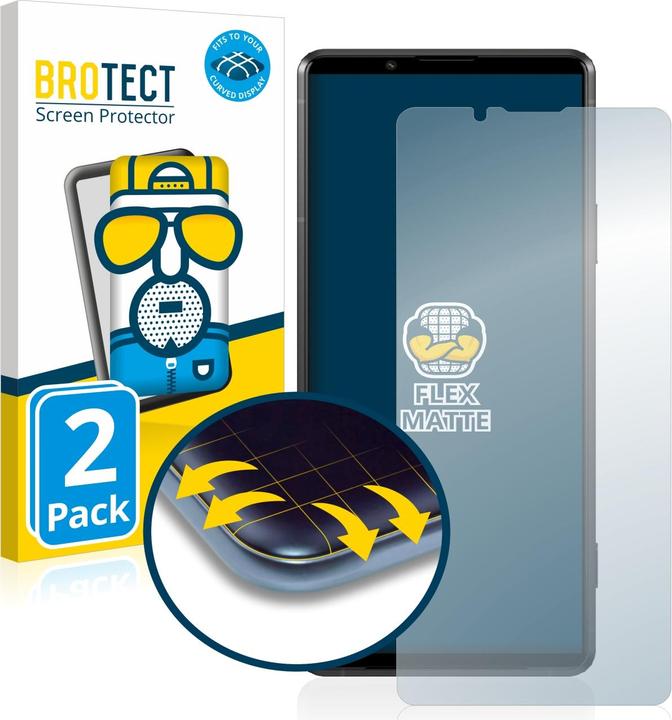 Actual product image BROTECT Full Cover Matte Screen Protector (2 Piece, Sony Xperia Pro-I)