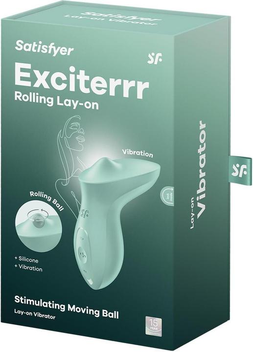 Actual product image Satisfyer Exciterrr | 12.5 cm | lay-on vibrator | clitoral stimulation | stimulating movable