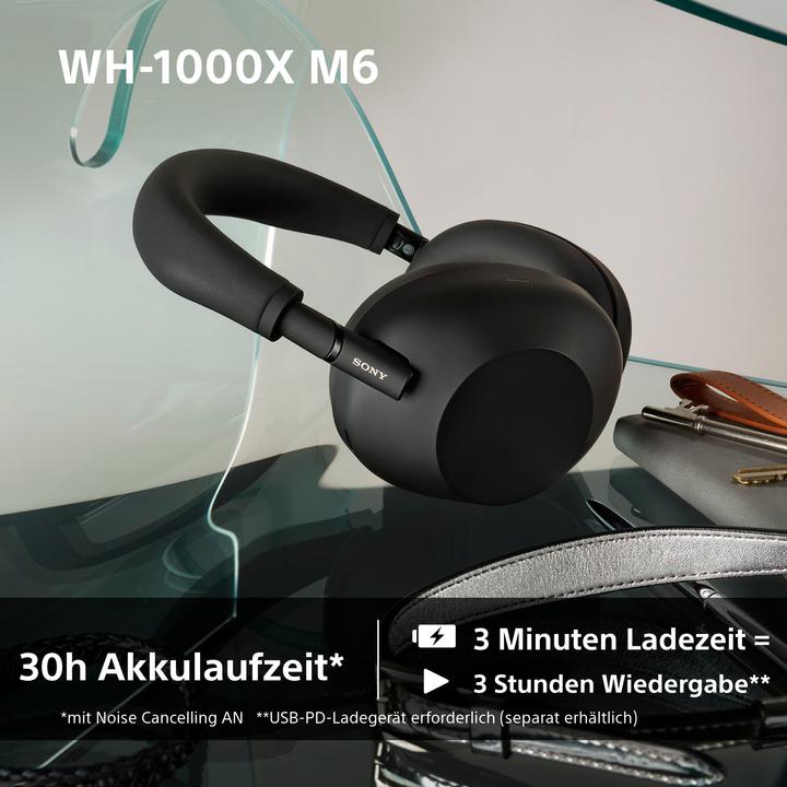 Actual product image Sony WH-1000XM6 (30 h, Wireless, Cable)