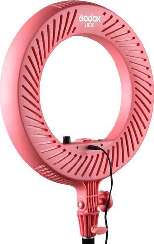 Actual product image Godox LR180 LED Ring Light Pink (Studio light)