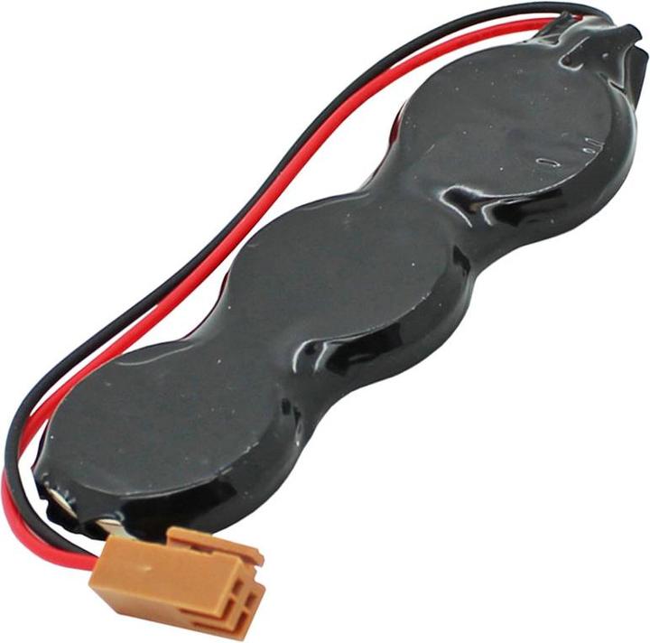 Actual product image XCell Memory battery suitable for Fanuc IC698ACC701 Battery 3V with cable and connector (1 pcs., Device specific, 2850 mAh)
