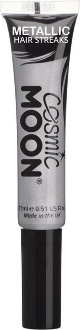 Produktbild Smiffys Cosmic Moon Metallic - Haarsträhne: Silber