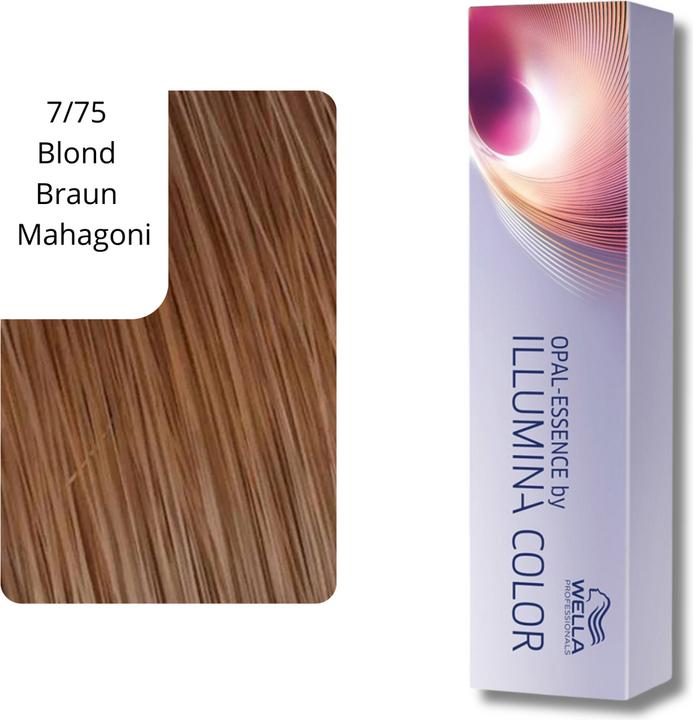 Produktbild Wella Illumina Color - 7/75 mittelblond braun mahagoni (7, 75 Blond Braun Mahagoni)