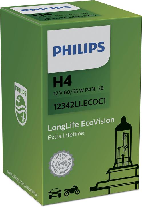 Image du produit Philips H4 LongLife EcoVision (H4)