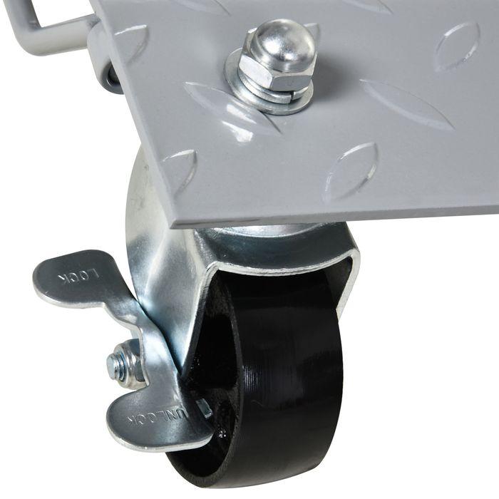 Image du produit Swisshandel24 Cric de manoeuvre 2 pièces Aide à la manoeuvre Changement de pneus Cric de voiture avec 4 roues pour