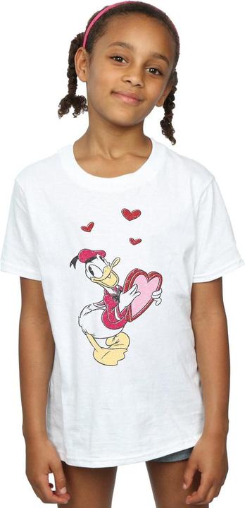 Immagine prodotto Disney Donald Duck Love Heart Maglietta Ragazze (140, 146)