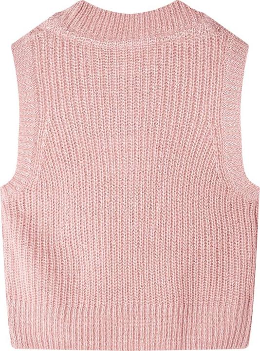Actual product image VidaXL Children's jumper waistcoat knitted light pink 92,Material: 67 (92)