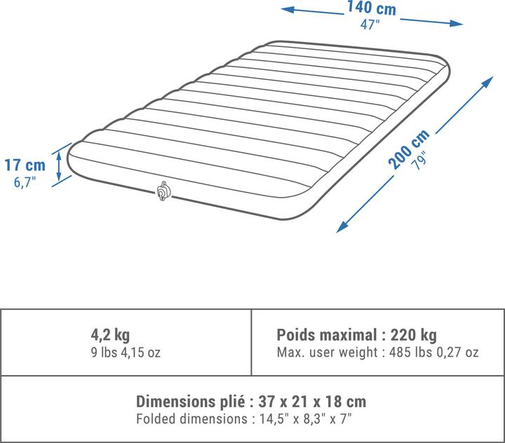 Produktbild Quechua AIR COMFORT 140