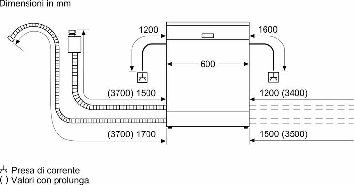Actual product image Bosch Hausgeräte Series 4, built-under dishwasher, 60 cm, Stainless steel, SMP4ECS71S