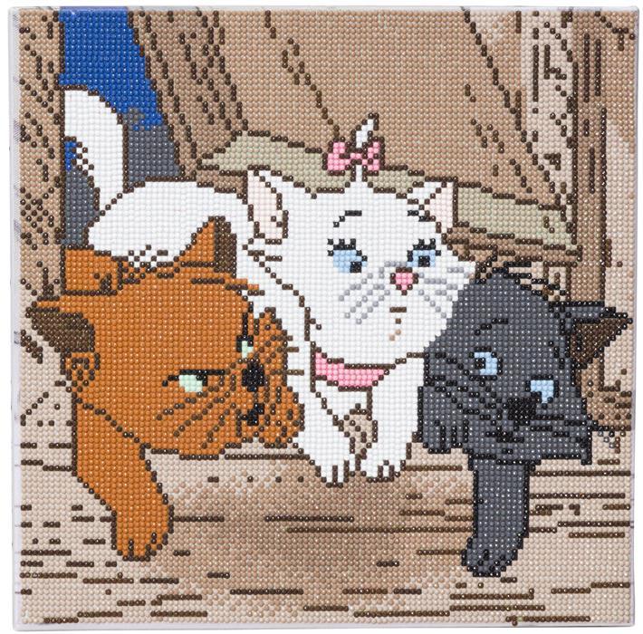 Immagine prodotto Craft Buddy I gattini Aristogatti, immagine 30x30cm Crystal Art Kit