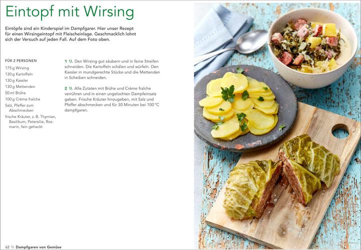 Actual product image Meine besten Rezepte für den Dampfgarer (German, Julia Holzer, 2019)