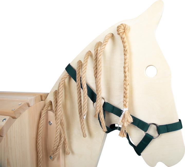 Actual product image small foot Wooden horse