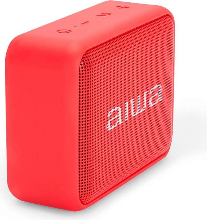Actual product image Aiwa BS-200RD Portable Speaker Mono Portable Speaker Red 6W (12 h, Rechargeable battery operated)