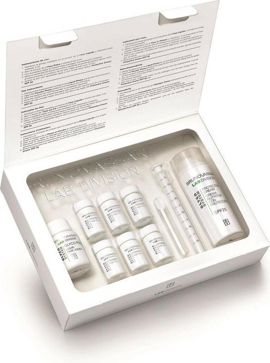 Immagine prodotto Bruno Vassari Set Glyco System - Polvere esfoliante 6 pezzi, 0,30 grammi ciascuno e crema idratante Fo