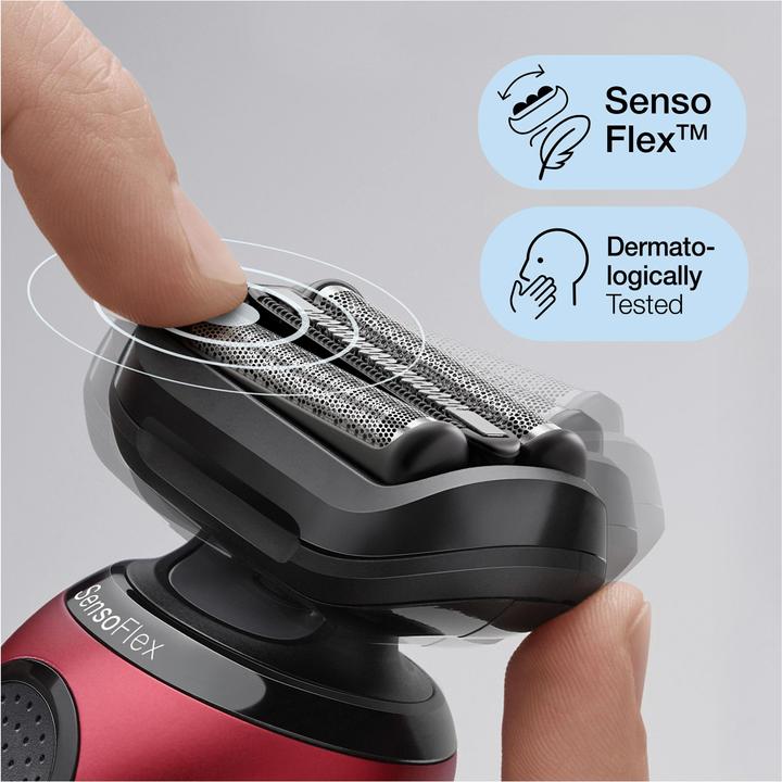Image du produit Oral-B Braun Series 6 61-R1200s Tondeuse à lame rétractable Noir, rouge