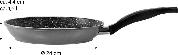 Produktbild Stoneline 6841 frying pan 24 cm (24 cm, Pfannenset + Topfset, Aluminium)