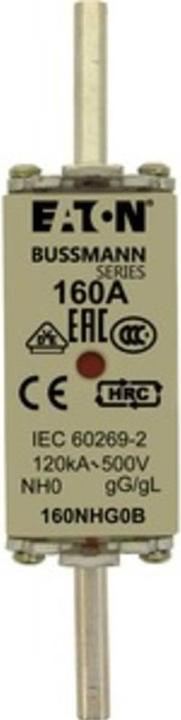 Produktbild Bussmann NH FUSE 160A 500V GG/GL SIZE 0 (NH-DIN Sicherung, 160 A)