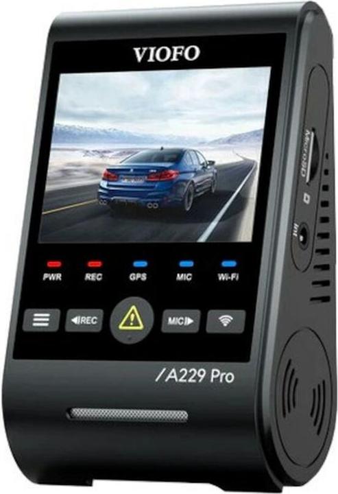 Produktbild Viofo A229 Pro 2CH - 4K dual dashcam - Inclusief gratis cpl Filter - 2023 model (Eingebautes Display, WLAN, Nachtsicht, GPS-Empfänger, Beschleunigungssensor, Eingebautes Mikrofon, 4K)